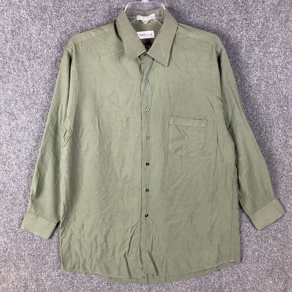 slim fit dress slacks Hisdern Men's Long Sleeve Green Shinny Shirt Comfort Fit for Party L